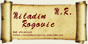Miladin Rogović vizit kartica